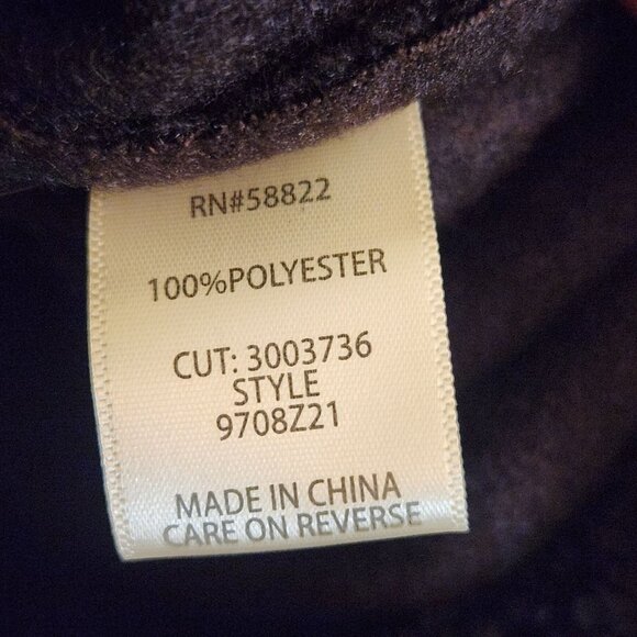 Max Studio Chocolate Brown Fluffy Hook Bar Jacket Size S - Picture 7 of 7